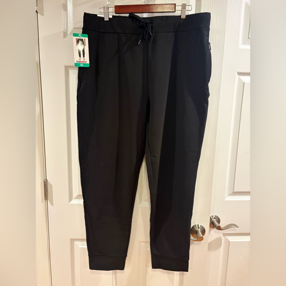 NWT Men's Black Fleece lined Jogger Pants